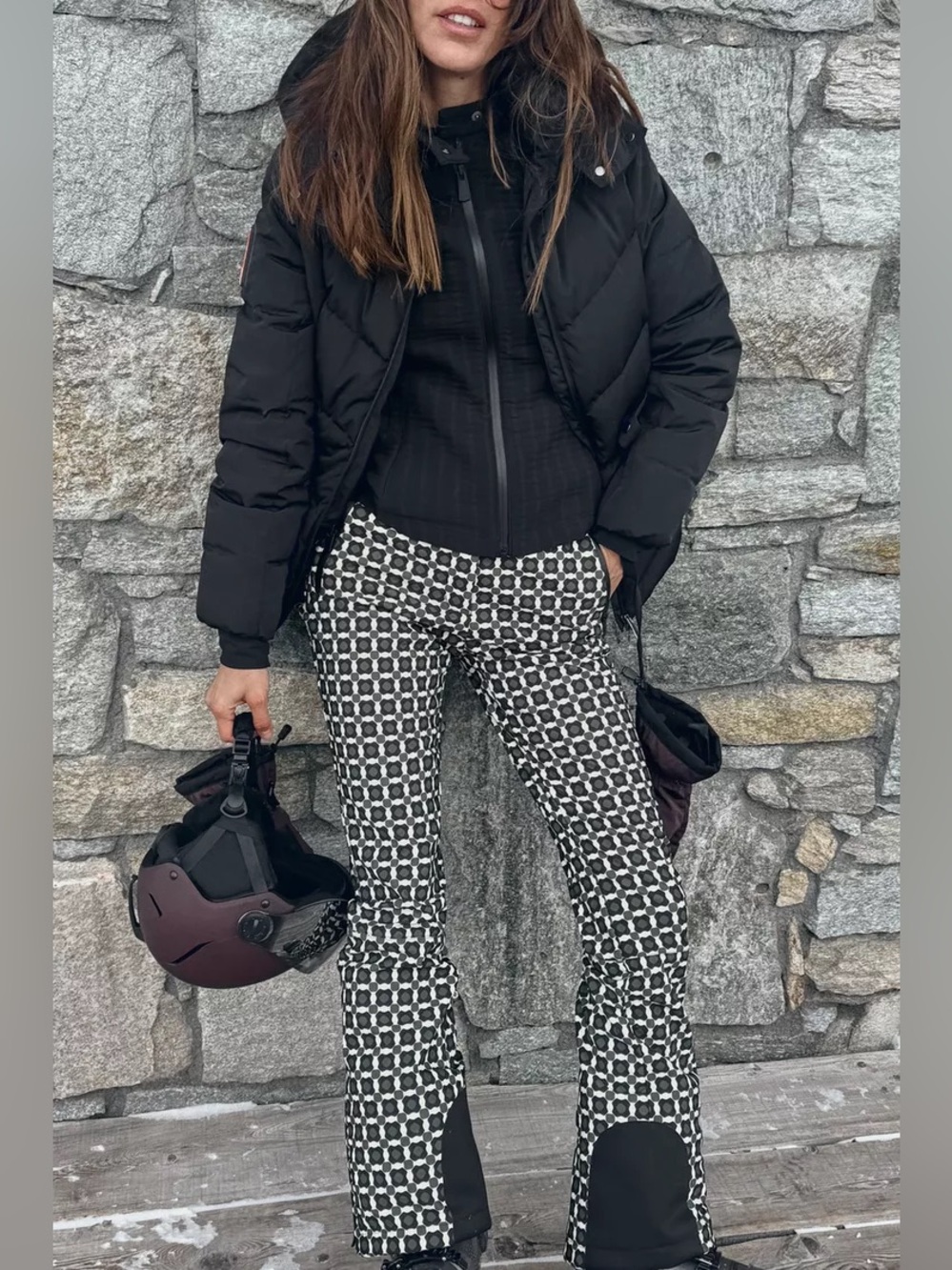 ZARA FLARE WATER RESISTANT WINDPROOF RECCO® TECHNOLOGY SKI COLLECTION PANTS - Picture 5 of 13